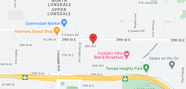 map of 242 E 28TH STREET